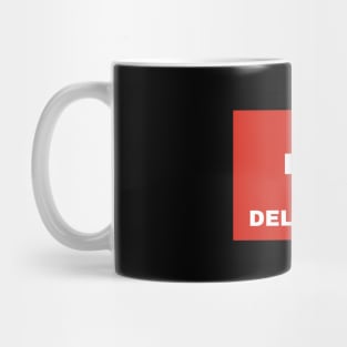 Delémont City in Swiss Flag Mug